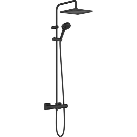 Душевая стойка с термостатом Hansgrohe Vernis Shape Showerpipe 240 1jet 26427670, черный матовый фото 