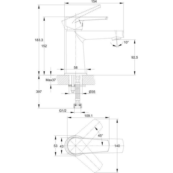 Смеситель для раковины Cersanit Moduo 64094 - 14 Смеситель для раковины Cersanit Moduo 64094 фото 14