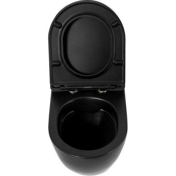 Инсталляция с подвесным безободковым унитазом BelBagno Colorato BB062CHR-MB/BB062SC-MB/BB002-80/BB007-PR-NERO.M (кнопка смыва Prospero, черный матовый) - 4 Инсталляция с подвесным безободковым унитазом BelBagno Colorato BB062CHR-MB/BB062SC-MB/BB002-80/BB007-PR-NERO.M (кнопка смыва Prospero, черный матовый) фото 4