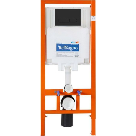 Инсталляция с подвесным безободковым унитазом BelBagno Colorato BB062CHR-MB/BB062SC-MB/BB002-80/BB007-PR-NERO.M (кнопка смыва Prospero, черный матовый) - 5 Инсталляция с подвесным безободковым унитазом BelBagno Colorato BB062CHR-MB/BB062SC-MB/BB002-80/BB007-PR-NERO.M (кнопка смыва Prospero, черный матовый) фото 5