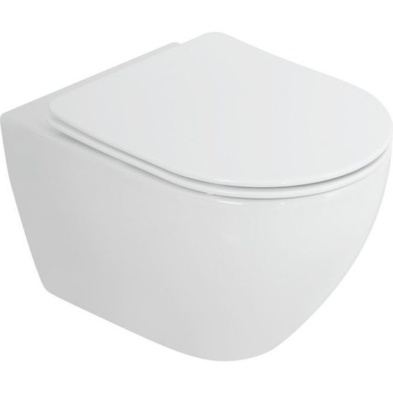 Инсталляция BelBagno с подвесным безободковым унитазом Cezares Stylus-Tor CZR-6601-TH-TOR/CZR2316SC/BB002-80/BB014-SR-BIANCO (кнопка смыва Sfera, белый) фото 6