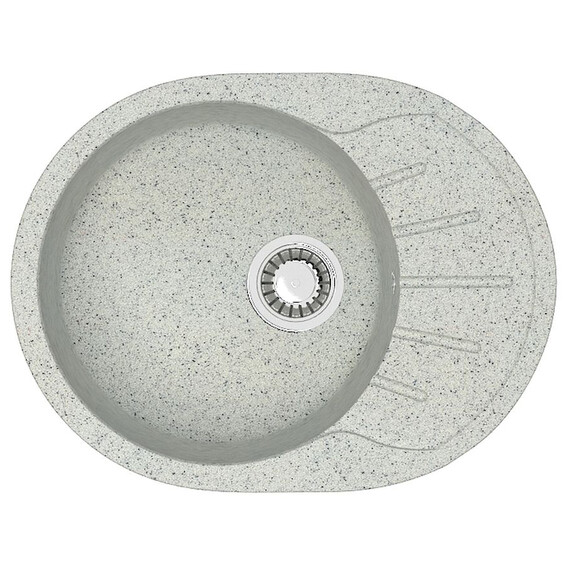 Кухонная мойка Azario Light CS00079923, светло-серый, Цвет производителя: светло-серый фото 