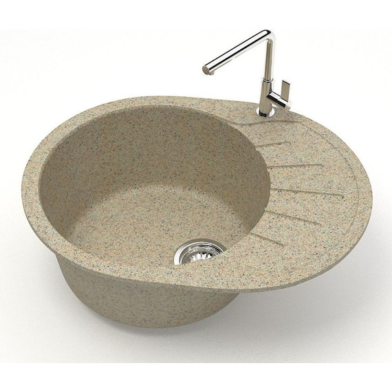 Кухонная мойка Azario Light CS00079922, песочный, Цвет производителя: песочный фото 2