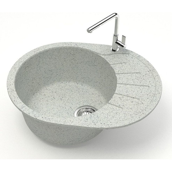 Кухонная мойка Azario Light CS00079923, светло-серый, Цвет производителя: светло-серый фото 2