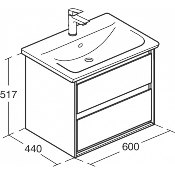 Тумба подвесная с раковиной Ideal Standard Connect Air 64 см E0818B2+E028901 - 8 Тумба подвесная с раковиной Ideal Standard Connect Air 64 см E0818B2+E028901 фото 8