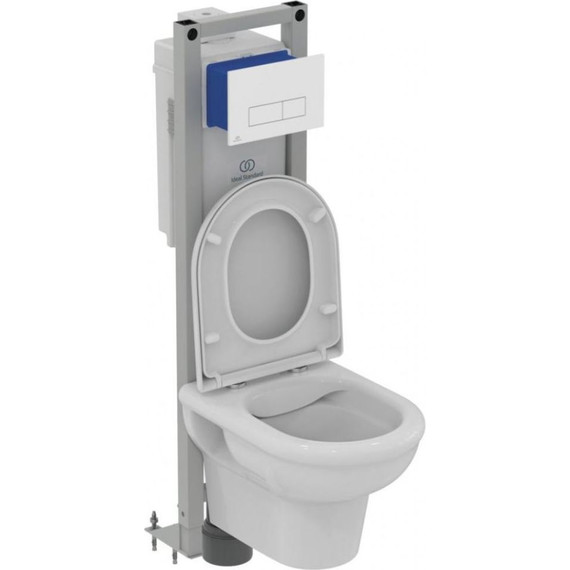 Унитаз подвесной Ideal Standard Exacto Rimless R002601 с крышкой микролифт - 3 Унитаз подвесной Ideal Standard Exacto Rimless R002601 с крышкой микролифт фото 3