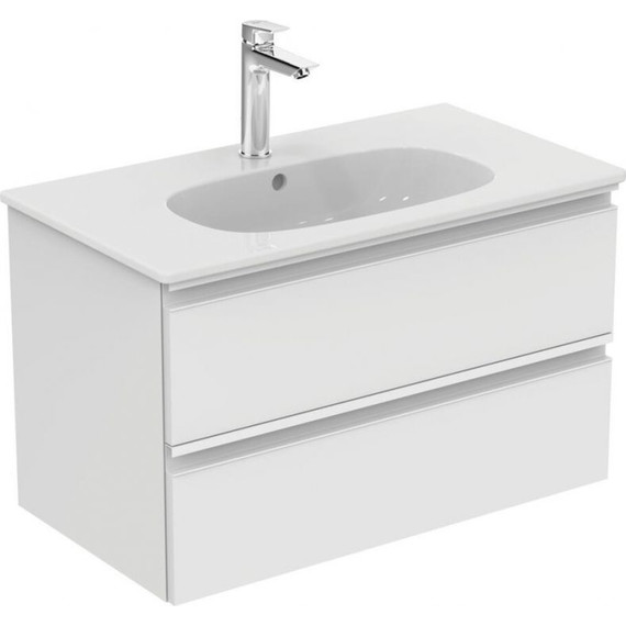 Тумба подвесная с раковиной-столешницей Ideal Standard Tesi 80 см T0051OV+T350901 фото 