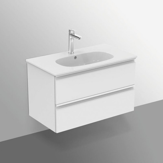 Тумба подвесная с раковиной-столешницей Ideal Standard Tesi 80 см T0051OV+T350901 фото 3