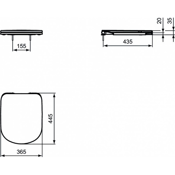 Сиденье с крышкой для унитаза Ideal Standard i.life A микролифт T467901 - 4 Сиденье с крышкой для унитаза Ideal Standard i.life A микролифт T467901 фото 4