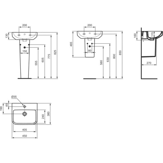Полупьедестал Ideal Standard i.Life S T474001 фото 7