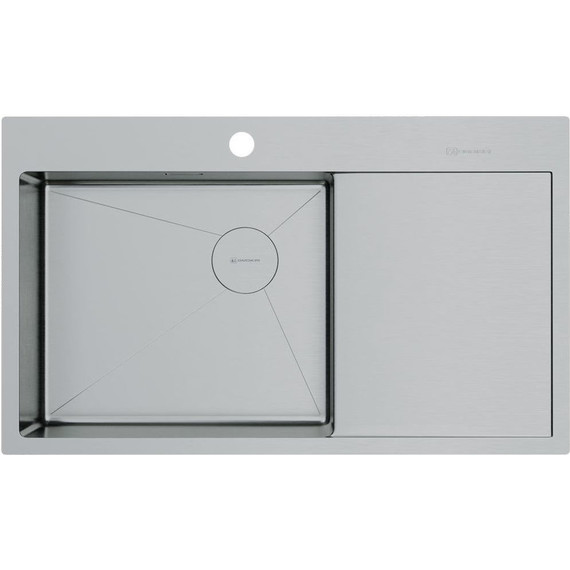 Кухонная мойка Omoikiri Akisame 86 Side IN-L (4997031) 1,2 мм, нержавеющая сталь, Цвет производителя: нержавеющая сталь фото 