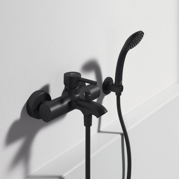 Смеситель для ванны Ideal Standard Ceraline BC270XG, черный матовый фото 6