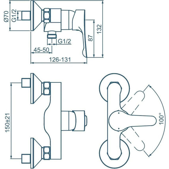 Смеситель для душа Ideal Standard Alpha BC488AA фото 3