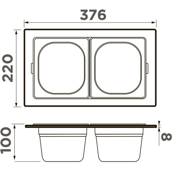 Контейнер для кухонной мойки Omoikiri DC-04-2 IN 4999084 фото 2