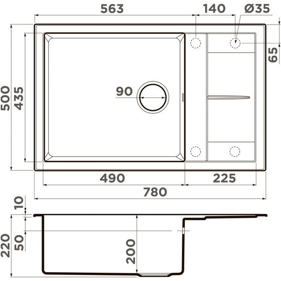 Кухонная мойка Omoikiri Sumi 78A-LB GR 4997102, leningrad grey, Цвет производителя: Leningrad grey - 2 Кухонная мойка Omoikiri Sumi 78A-LB GR 4997102, leningrad grey, Цвет производителя: Leningrad grey фото 2