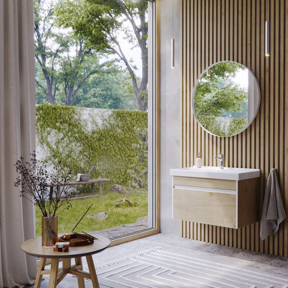 Тумба подвесная с раковиной Aqwella Urban 100 см URB0110DD, дуб давос, Цвет фасада: светлое дерево - 6 Тумба подвесная с раковиной Aqwella Urban 100 см URB0110DD, дуб давос, Цвет фасада: светлое дерево фото 6