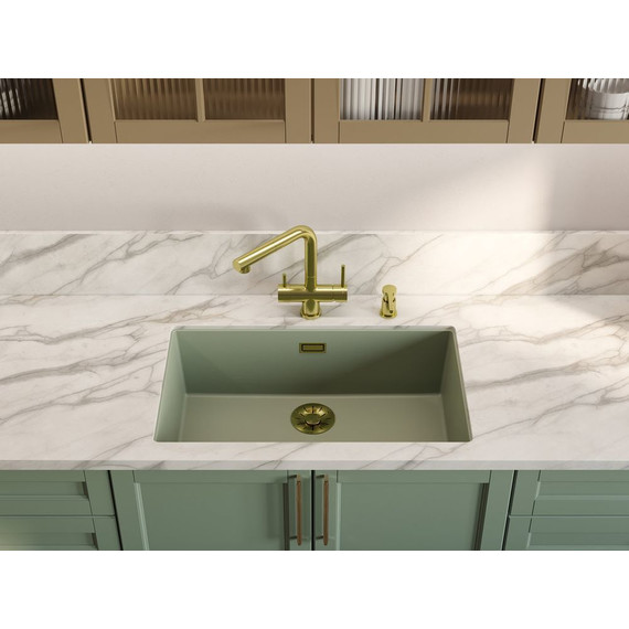 Кухонная мойка Omoikiri Yamakawa 75-U/I WG 4993181, wind green, Цвет производителя: wind green - 2 Кухонная мойка Omoikiri Yamakawa 75-U/I WG 4993181, wind green, Цвет производителя: wind green фото 2