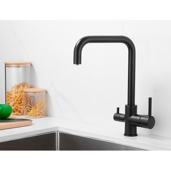 Смеситель для кухни Belz B76802-7, чёрный, Цвет производителя: чёрный фото 2