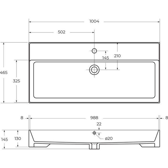 Тумба подвесная с раковиной Cezares MOLVENO 46-100-2C-SO-NR 100 см (раковина CZR-MIL-100-LVB), Nero фото 12