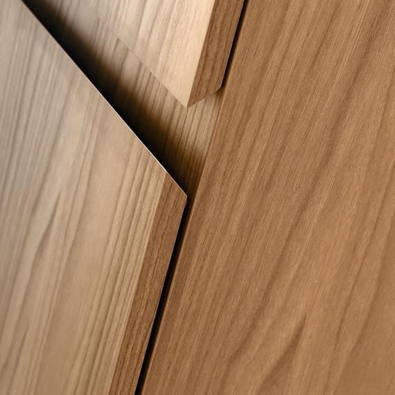 Пенал подвесной Cezares MOLVENO-1600-2A-SC-NC 40 см, Noce Chiaro фото 4