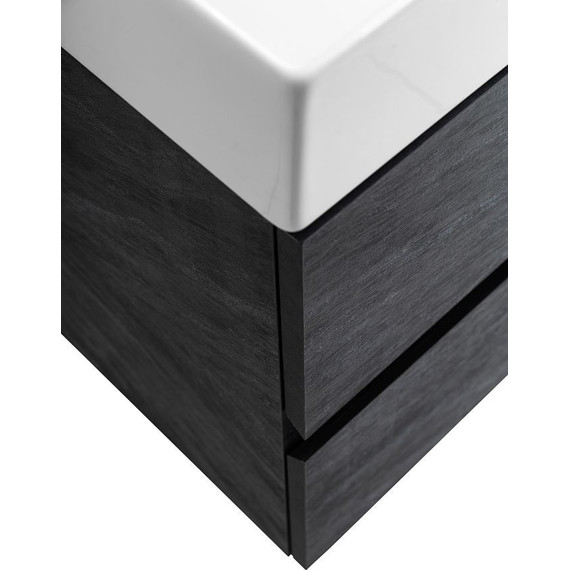 Тумба подвесная с раковиной Cezares MOLVENO 46-100-2C-SO-ANTR 100 см (раковина CZR-MIL-100-LVB), Antracite фото 9