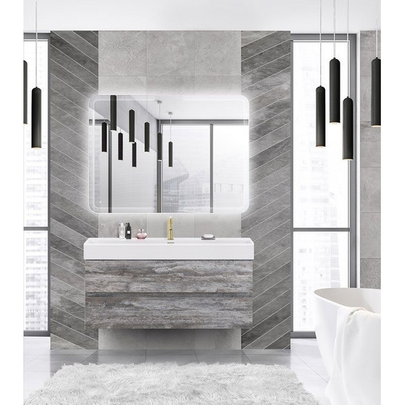 Тумба подвесная с раковиной Cezares MOLVENO 46-120-2C-SO-LG 120 см (раковина CZR-MIL-120-LVB), Legno Grigio - 9 Тумба подвесная с раковиной Cezares MOLVENO 46-120-2C-SO-LG 120 см (раковина CZR-MIL-120-LVB), Legno Grigio фото 9