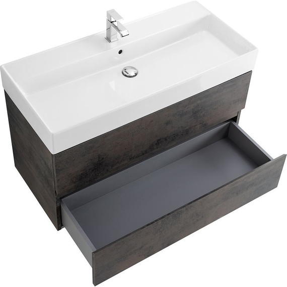 Тумба подвесная с раковиной Cezares MOLVENO 46-80-2C-SO-OSS 80 см (раковина CZR-MIL-80-LVB), Ossido - 3 Тумба подвесная с раковиной Cezares MOLVENO 46-80-2C-SO-OSS 80 см (раковина CZR-MIL-80-LVB), Ossido фото 3