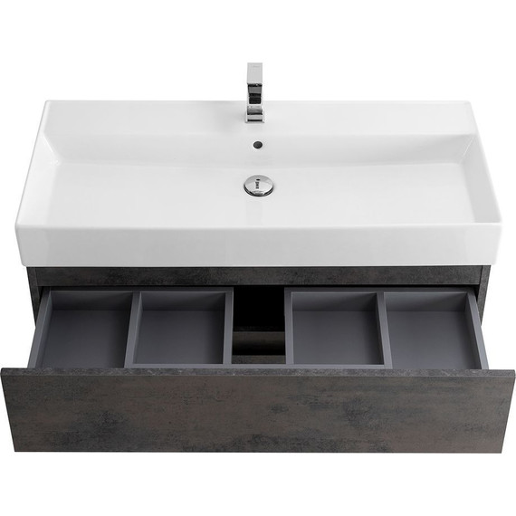 Тумба подвесная с раковиной Cezares MOLVENO 46-80-2C-SO-OSS 80 см (раковина CZR-MIL-80-LVB), Ossido - 4 Тумба подвесная с раковиной Cezares MOLVENO 46-80-2C-SO-OSS 80 см (раковина CZR-MIL-80-LVB), Ossido фото 4