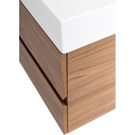 Тумба подвесная с раковиной Cezares MOLVENO 46-60-2C-SO-NC 60 см, Noce Chiaro фото 11