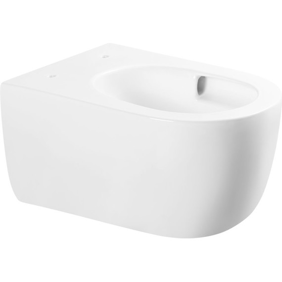 Унитаз подвесной безободковый Sole Typhoon (смыв торнадо) с тонкой крышкой микролифт фото 3