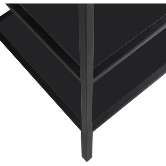 Консоль напольная с двойной раковиной Cezares CADRO-120/46/73-2C-PIA-MET-ST 120 см, Nero фото 3