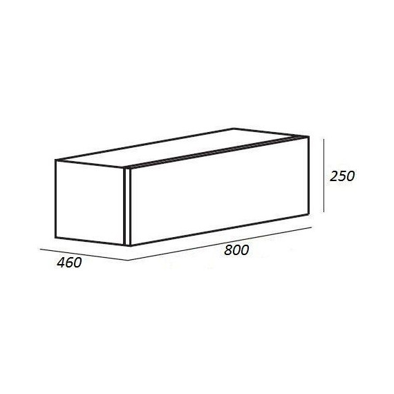 Тумба подвесная с раковиной Cezares CADRO-80-1C-SO-BG-BLUM 80 см, Bianco Ghiaccio/Nero фото 9