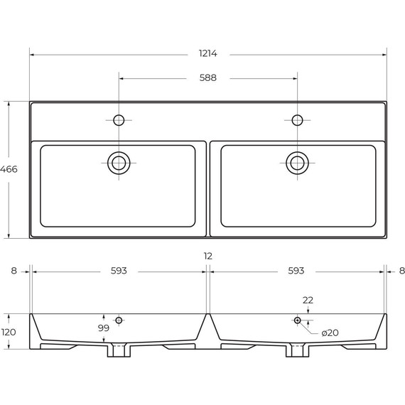 Тумба подвесная с раковиной Cezares CADRO-120-1C-SO-NR-BLUM 120 см, Nero - 11 Тумба подвесная с раковиной Cezares CADRO-120-1C-SO-NR-BLUM 120 см, Nero фото 11
