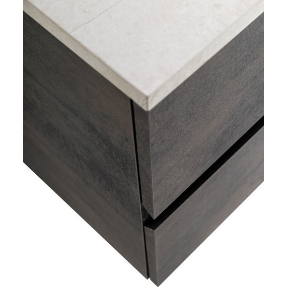 Тумба подвесная со столешницей Cezares MOLVENO 46-100-2C-SO-OSS 100 см, Ossido/Marmo Crema Opaco - 8 Тумба подвесная со столешницей Cezares MOLVENO 46-100-2C-SO-OSS 100 см, Ossido/Marmo Crema Opaco фото 8