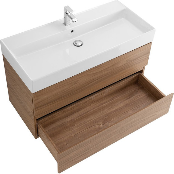 Тумба подвесная с раковиной Cezares MOLVENO 46-80-2C-SO-NC 80 см (раковина CZR-MIL-80-LVB), Noce Chiaro - 4 Тумба подвесная с раковиной Cezares MOLVENO 46-80-2C-SO-NC 80 см (раковина CZR-MIL-80-LVB), Noce Chiaro фото 4