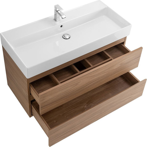 Тумба подвесная с раковиной Cezares MOLVENO 46-80-2C-SO-NC 80 см (раковина CZR-MIL-80-LVB), Noce Chiaro - 6 Тумба подвесная с раковиной Cezares MOLVENO 46-80-2C-SO-NC 80 см (раковина CZR-MIL-80-LVB), Noce Chiaro фото 6