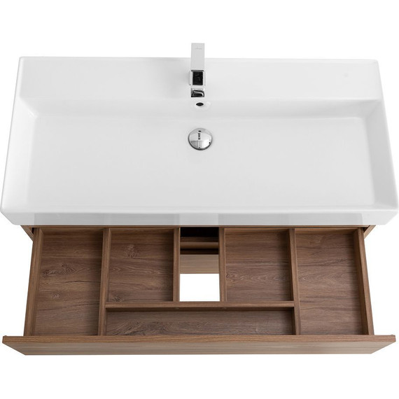 Тумба подвесная с раковиной Cezares MOLVENO 46-80-2C-SO-NC 80 см (раковина CZR-MIL-80-LVB), Noce Chiaro - 8 Тумба подвесная с раковиной Cezares MOLVENO 46-80-2C-SO-NC 80 см (раковина CZR-MIL-80-LVB), Noce Chiaro фото 8