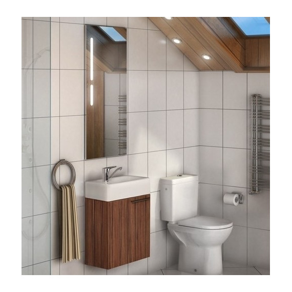 Тумба подвесная с раковиной Акватон Эклипс 46 см 1A1727K1EK560, эбони фото 4