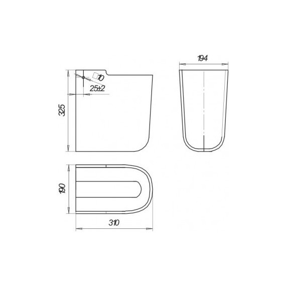 Полупьедестал Sanita Luxe Best PD.WH/Best/N/WHT.G/S1 - 2 Полупьедестал Sanita Luxe Best PD.WH/Best/N/WHT.G/S1 фото 2