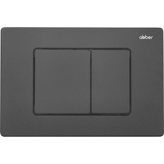Кнопка смыва Abber AC0120MB, черный матовый фото 