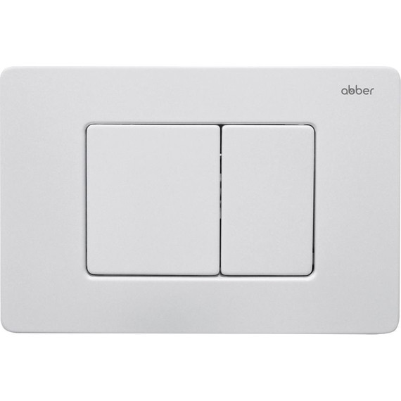Кнопка смыва Abber AC0120MW, белый матовый фото 