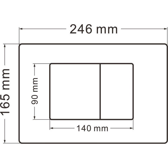 Кнопка смыва Abber AC0120MW, белый матовый фото 2
