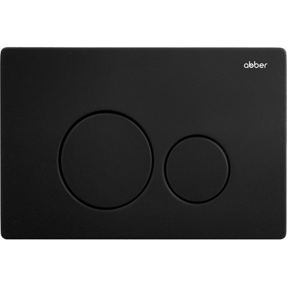 Кнопка смыва Abber AC0121MB, черный матовый фото 
