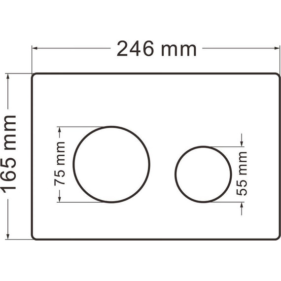 Кнопка смыва Abber AC0121MW, белый матовый фото 2