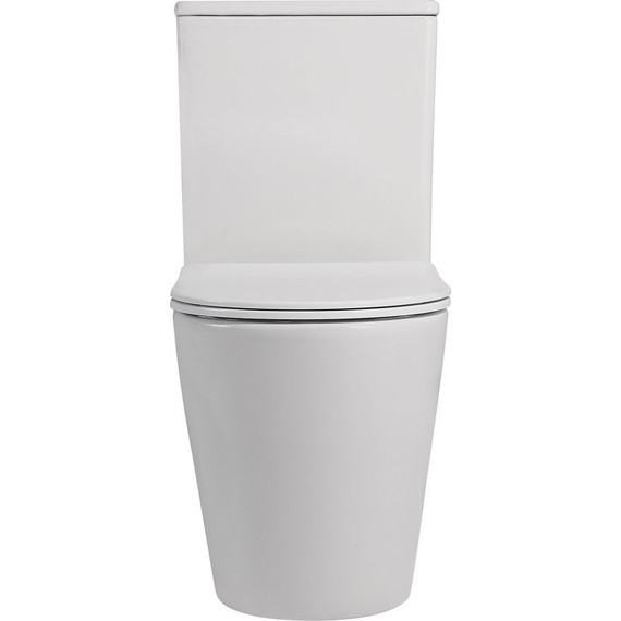 Унитаз-компакт безободковый Abber Bequem AC1112 с крышкой микролифт, Цвет производителя: белый - 3 Унитаз-компакт безободковый Abber Bequem AC1112 с крышкой микролифт, Цвет производителя: белый фото 3
