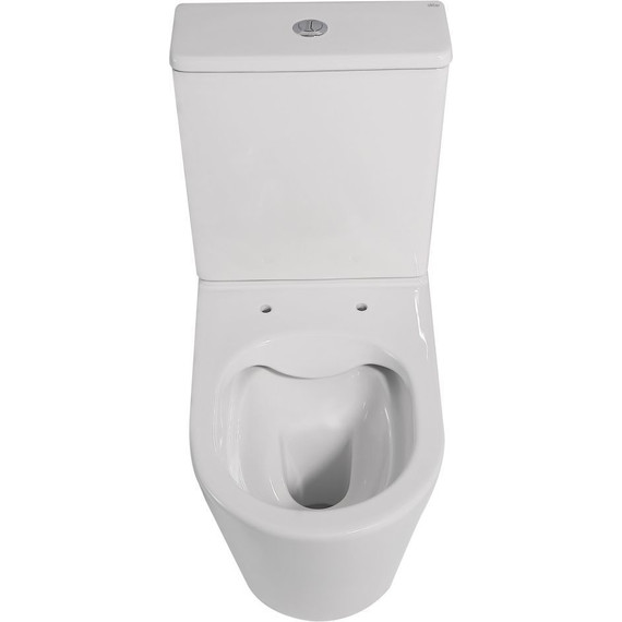 Унитаз-компакт безободковый Abber Bequem AC1112 с крышкой микролифт, Цвет производителя: белый - 6 Унитаз-компакт безободковый Abber Bequem AC1112 с крышкой микролифт, Цвет производителя: белый фото 6