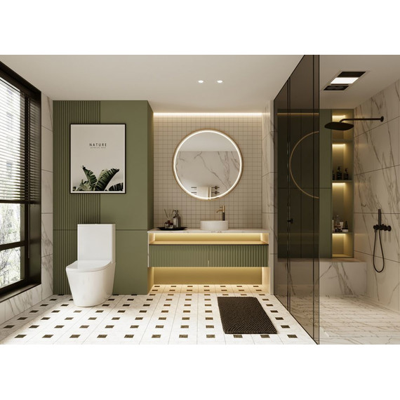 Унитаз-компакт безободковый Abber Bequem AC1112 с крышкой микролифт, Цвет производителя: белый - 8 Унитаз-компакт безободковый Abber Bequem AC1112 с крышкой микролифт, Цвет производителя: белый фото 8