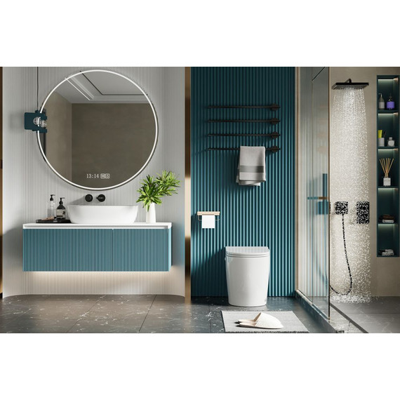 Унитаз приставной безободковый импульсный Abber Bequem AC1114P с крышкой микролифт - 8 Унитаз приставной безободковый импульсный Abber Bequem AC1114P с крышкой микролифт фото 8