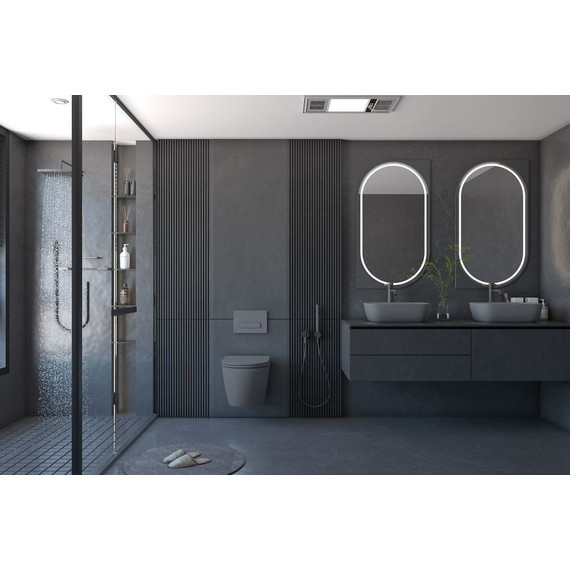 Унитаз подвесной безободковый Abber Bequem AC1101MG с крышкой микролифт, серый матовый, Цвет производителя: серый - 8 Унитаз подвесной безободковый Abber Bequem AC1101MG с крышкой микролифт, серый матовый, Цвет производителя: серый фото 8