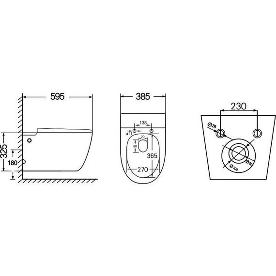 Унитаз подвесной безободковый импульсный Abber Bequem AC1107P с крышкой микролифт фото 11